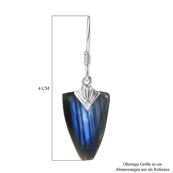 D'Joy AAA Labradorit Ohrringe 925 Silber rhodiniert ca. 26.40 ct image number 6