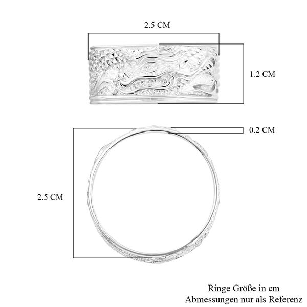 Royal Bali Kollektion- Bandring in 925 Silber image number 5