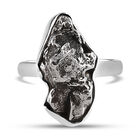 Handgearbeiteter Meteorit-Ring, 925 Silber  ca. 21,30 ct image number 0