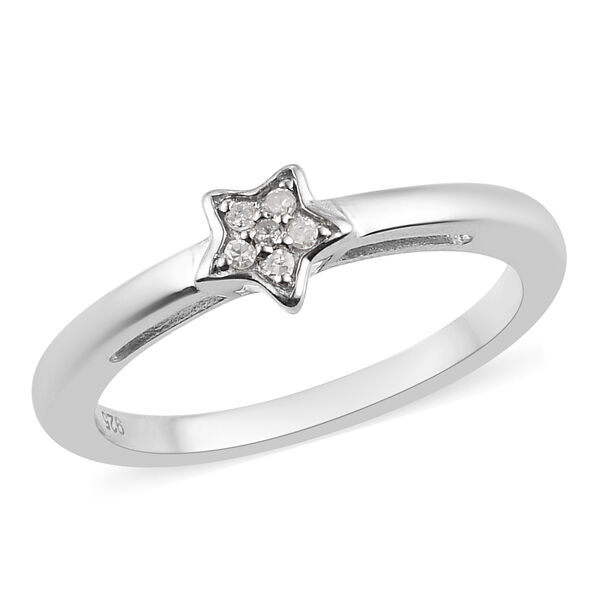 Diamant Ring 925 Silber Platin-Überzug image number 4