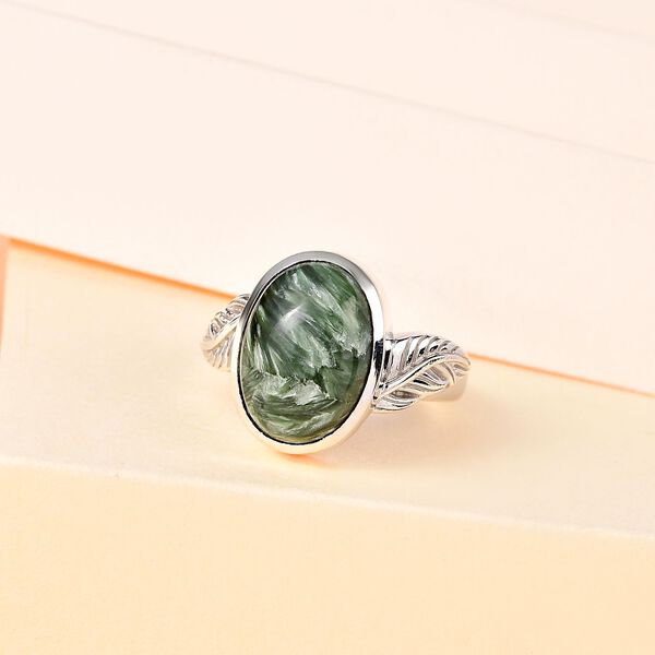Sibirischer Seraphinite-Ring - 4,29 ct. image number 1