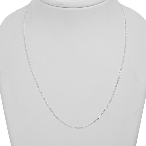 Lange Kandare Gliederkette mit Silber D. Schliff, ca. 45 cm, 925 Silber image number 1