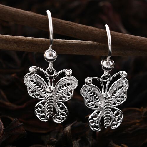 Royal Bali Kollektion- Schmetterling Ohrringe image number 1