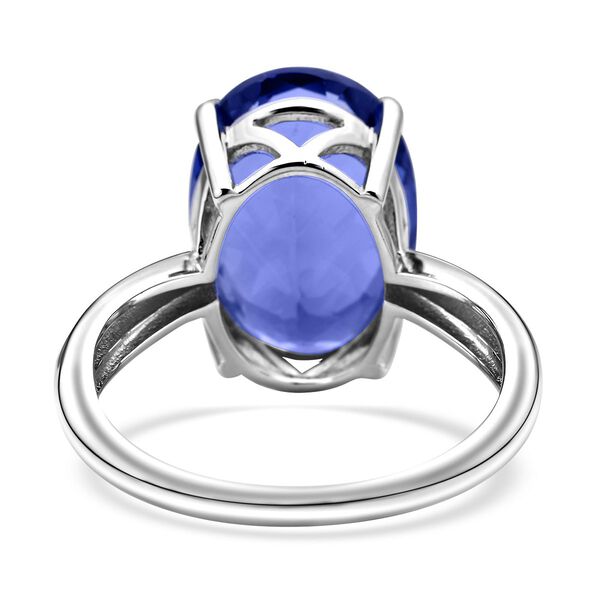 Farbwechsel Fluorit-Ring, 925 Silber rhodiniert  ca. 14,55 ct image number 6