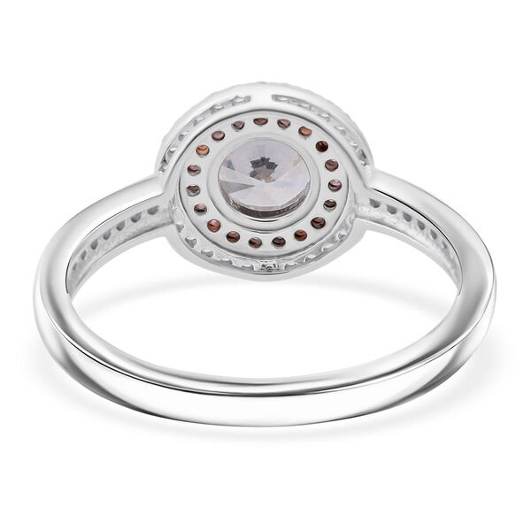 LUSTRO STELLA - Wei&szlig;er Zirkonia, Rosa Zirkonia Ring 925 Silber rhodiniert (Gr&ouml;&szlig;e 18.00) image number 5
