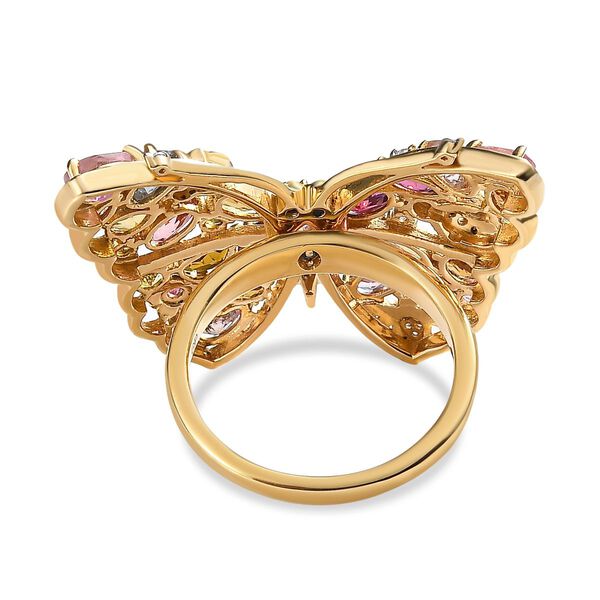GP Trionfo Kollektion - mehrfarbiger Turmalin, Zirkon und blauer Saphir-Ring - 4,26 ct. image number 6