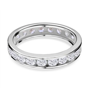 Lustro Stella - Wei&szlig;er Zirkonia Ring, 925 Silber platiniert (Gr&ouml;&szlig;e 16.00) ca. 3.96 ct