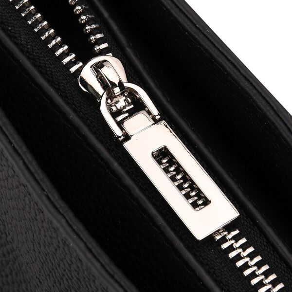 Echtleder-Shopper mit Doppelhenkel, 30x12x23cm, Schwarz image number 5