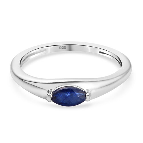 Masoala Saphir-Ring, (Fissure gefüllt), 925 Silber image number 0