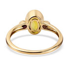AAA Natürlicher, kanariengelber Turmalin und weißer Diamant-Ring, 585 Gelbgold  ca. 1,40 ct image number 5
