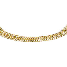 LONDON CLOSE OUT- Designer Bismarck Collier ca. 45 cm, 375 Gelbgold ca. 6,70g
