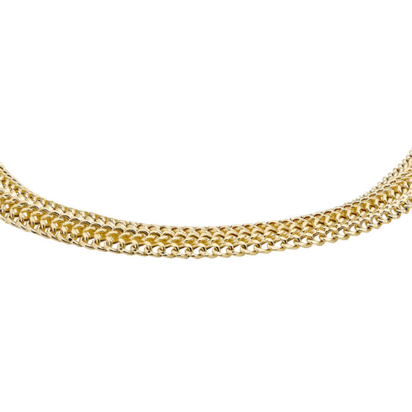 Designer Bismark Kette in 375 Gold, 45 cm