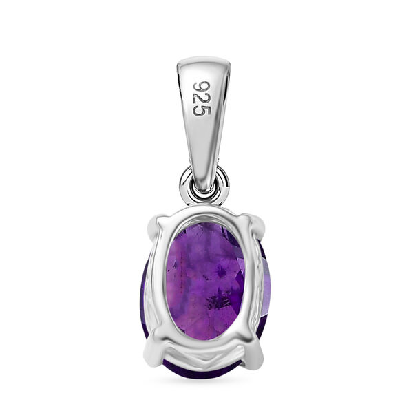 Afrikanischer Amethyst Anhänger 925 Silber rhodiniert ca. 1.17 ct image number 4
