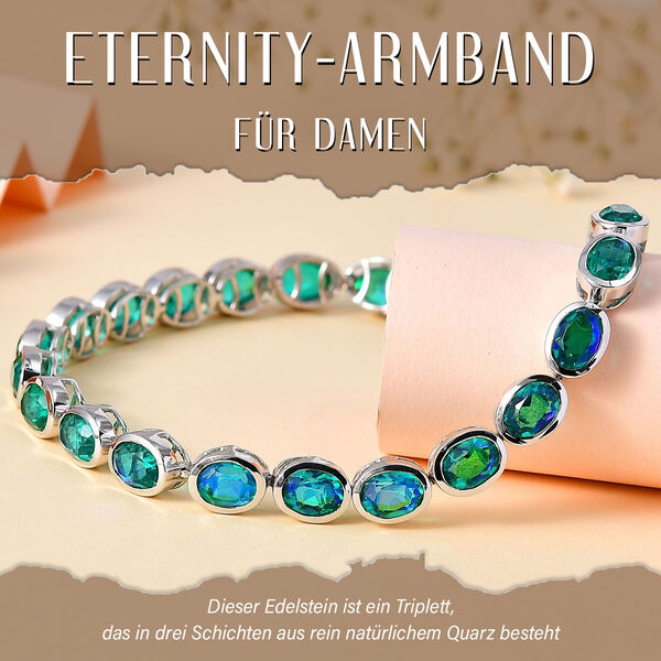 Pfau Quarz Triplett Armband image number 2