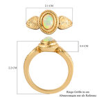 Natürlicher Äthiopischer Opal Ring 925 Silber Gelbgold Vermeil (Größe 16.00) ca. 0,55 ct image number 5