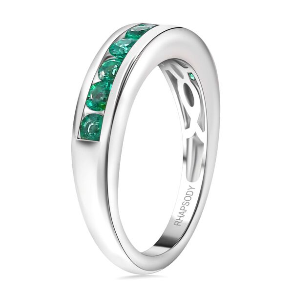 RHAPSODY AAAA Kolumbianischer Smaragd Ring in 950 Platin - 0,86 ct. image number 5