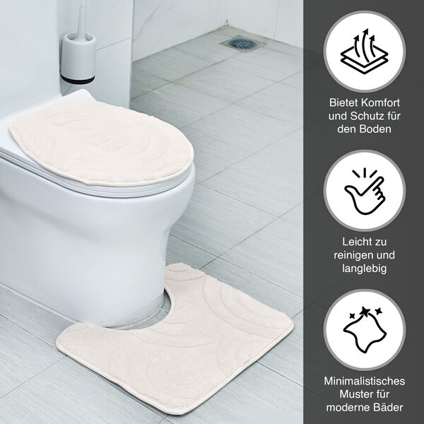 Badgarnitur mit rutschhemmender R&uuml;ckseite, Grau image number 3