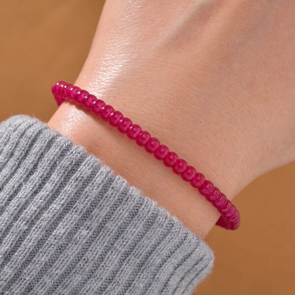 Flexibles Labor Rubin Perlen Armband - 40 ct. image number 1