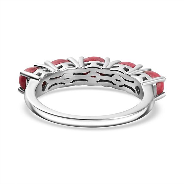 Thulit Ring 925 Silber rhodiniert (Größe 16.00) ca. 1,94 ct image number 6