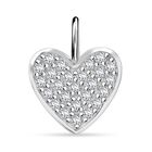 Lustro Stella Weißer Zirkonia Anhänger 925 Silber rhodiniert