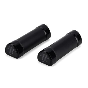 2 in 1 Magnetischer Handw&auml;rmer und Powerbank, 2 x 4000 mAh, 3 Heizstufen, 11 x 6 cm, 255 g, ABS Aluminiumlegierung, Schwarz