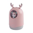 USB-Mini-Bären-Luftbefeuchter mit farbwechselndem Umgebungslicht, rosa image number 2
