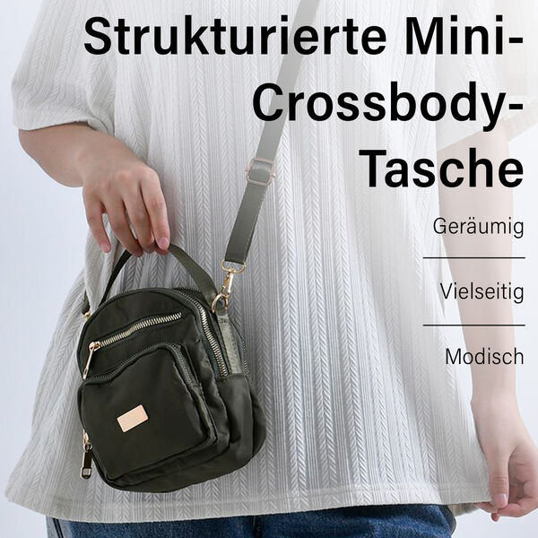 Kompakte Umh&auml;ngetasche mit verstellbarem G&uuml;rtel und RFID Schutz, Gr&uuml;n image number 2
