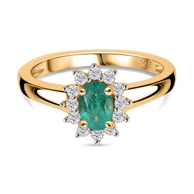 AA Kagem Sambischer Smaragd Ring, ca. 0,67 ct