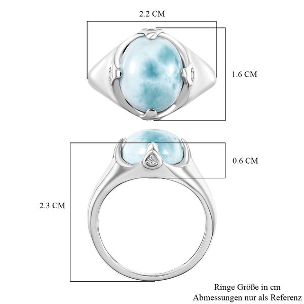 D'Joy Larimar, Wei&szlig;er Zirkon Ring 925 Silber rhodiniert (Gr&ouml;&szlig;e 16.00) ca. 5,51 ct image number 7