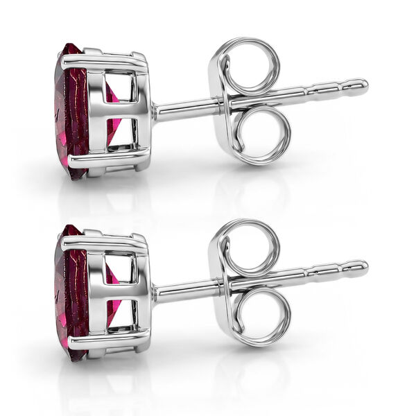 D'Joy AA Nat&uuml;rlicher Rhodolith Granat Ohrringe 925 Silber platiniert ca. 1.85 ct image number 3