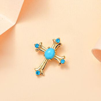 AA Sleeping Beauty T&uuml;rkis und Neon Apatit Anh&auml;nger, ca. 0,43 ct.