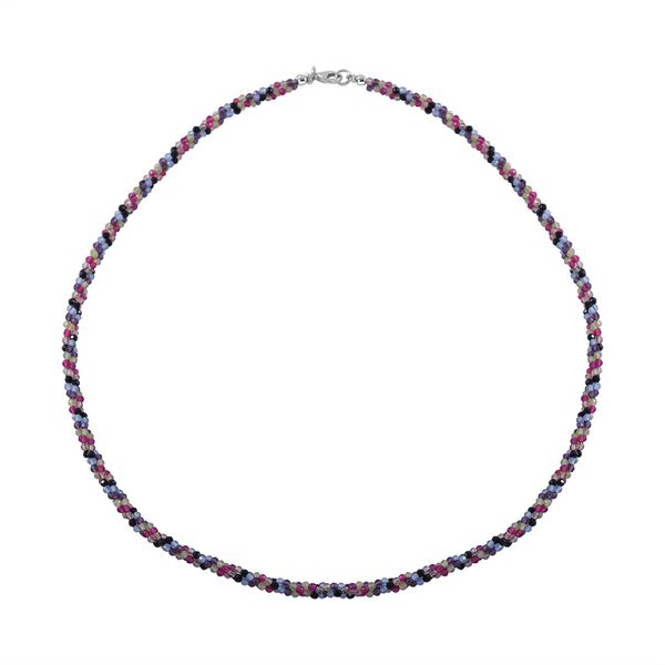 Multi-Edelstein-Halskette, 45 cm - 100 ct. image number 0