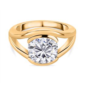 Moissanit Solitär Ring - 3,42 ct.