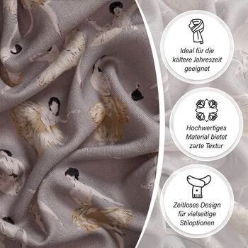 LA MAREY Foulard Quadratischer Schal, Pink