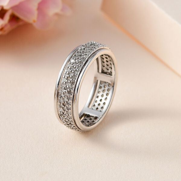 Luxus Diamant Anti-Stress Spinning Ring - 1 ct. image number 9