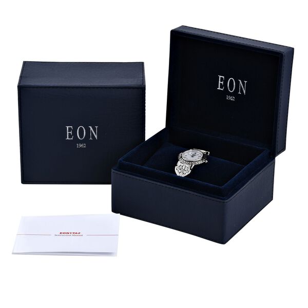 Royal Bali - EON 1962 Schweizer Uhrwerk - Schwarz oxidierte und wasserdichte Uhr, 19cm,  925 Silber ca. 22,00g image number 7