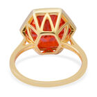 LUSTRO STELLA Roter Zirkonia Ring 925 Silber vergoldet (Größe 16.00) ca. 11,87 ct image number 3