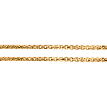 Boxkette in 585 Gelbgold, 45cm