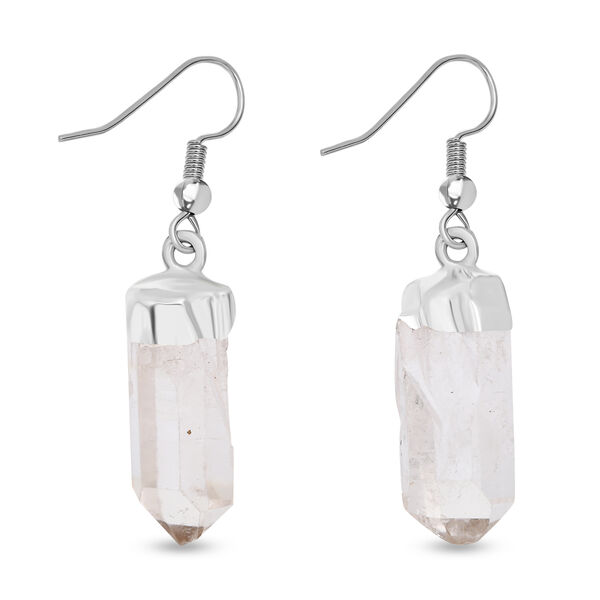 Kristall Quarz Ohrringe, silberfarben image number 1