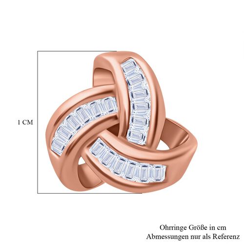 LUXURIANT DIAMOND - Lab Grown Diamant SI-GH SGL zertifiziert Ohrringe, 925 Silber 750 Roségold Vermeil ca. 0,25 ct. image number 5