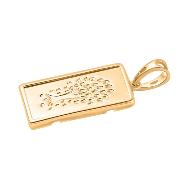 Barren Anh&auml;nger, 925 Silber 750 vergoldet image number 4