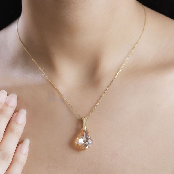 J Francis gefertigt mit SWAROVSKI- Goldener Schatten Swarovski Kristall Anh&auml;nger image number 3