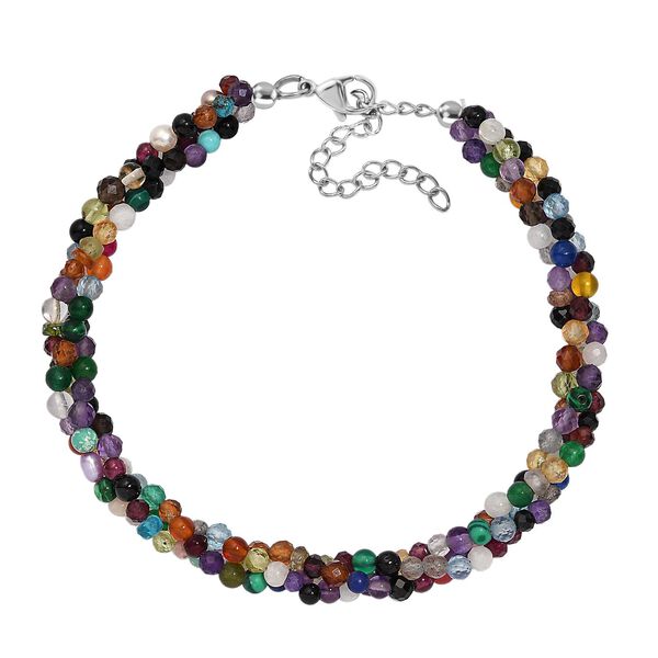 Multi-Edelstein-Armband, 19+5 cm - 45 ct. image number 0