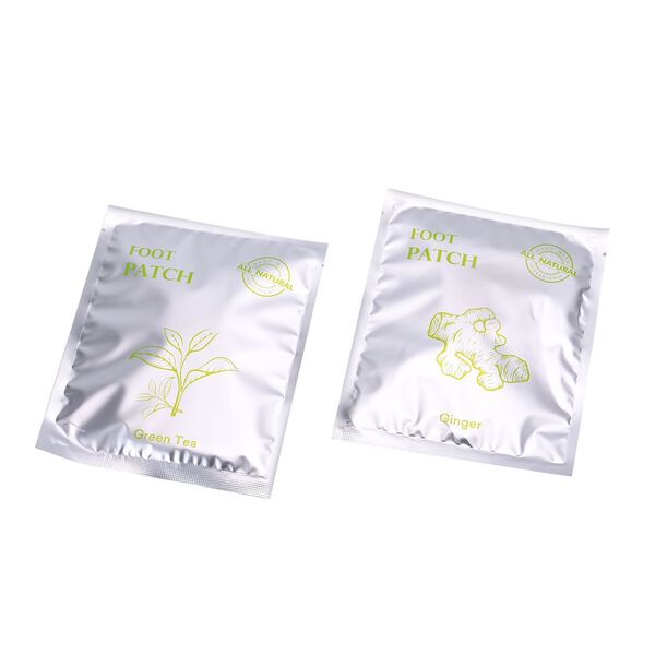 LIVMORE 20er-Set Detox-Fußpflastern, 10 Stk. Ingwer, 10 Stk. Grüner Tee, 10-Tage-Kur image number 0