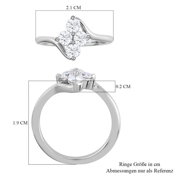 Moissanit floraler Ring, image number 7