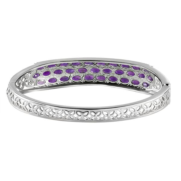 Afrikanischer Amethyst Armreif, 19 cm - 14,10 ct. image number 5