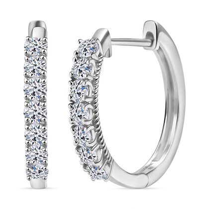 LUXURIANT DIAMOND - Lab Grown Diamant SI-GH Ohrringe 925 Silber rhodiniert ca. 1,00 ct.