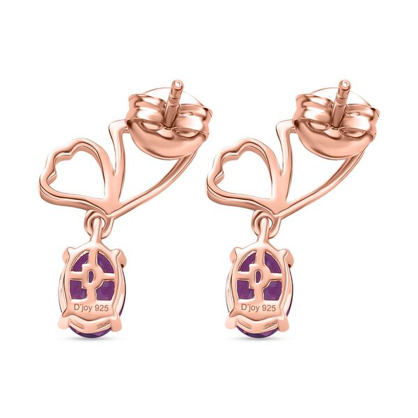 D'Joy AAA Rose De France Amethyst Ohrringe - 1,36 ct. image number 5