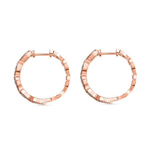 LUXURIANT DIAMOND- SGL zertifizierte SI-GH Labor Diamant Ohrringe, 925 Silber 750 Ros&eacute;gold Vermeil - 1,50 ct. image number 4