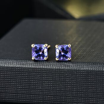 AAA Tansanit Ohrringe in 585 Gold - 1,95 ct.